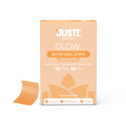 Justt Glow, Biotin (Sesbania Extract 10000mg), Helps improve hair health, glowing Skin and stronger nails