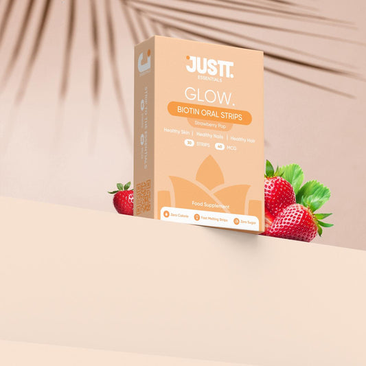 Justt Glow, Biotin (Sesbania Extract 10000mg), Helps improve hair health, glowing Skin and stronger nails