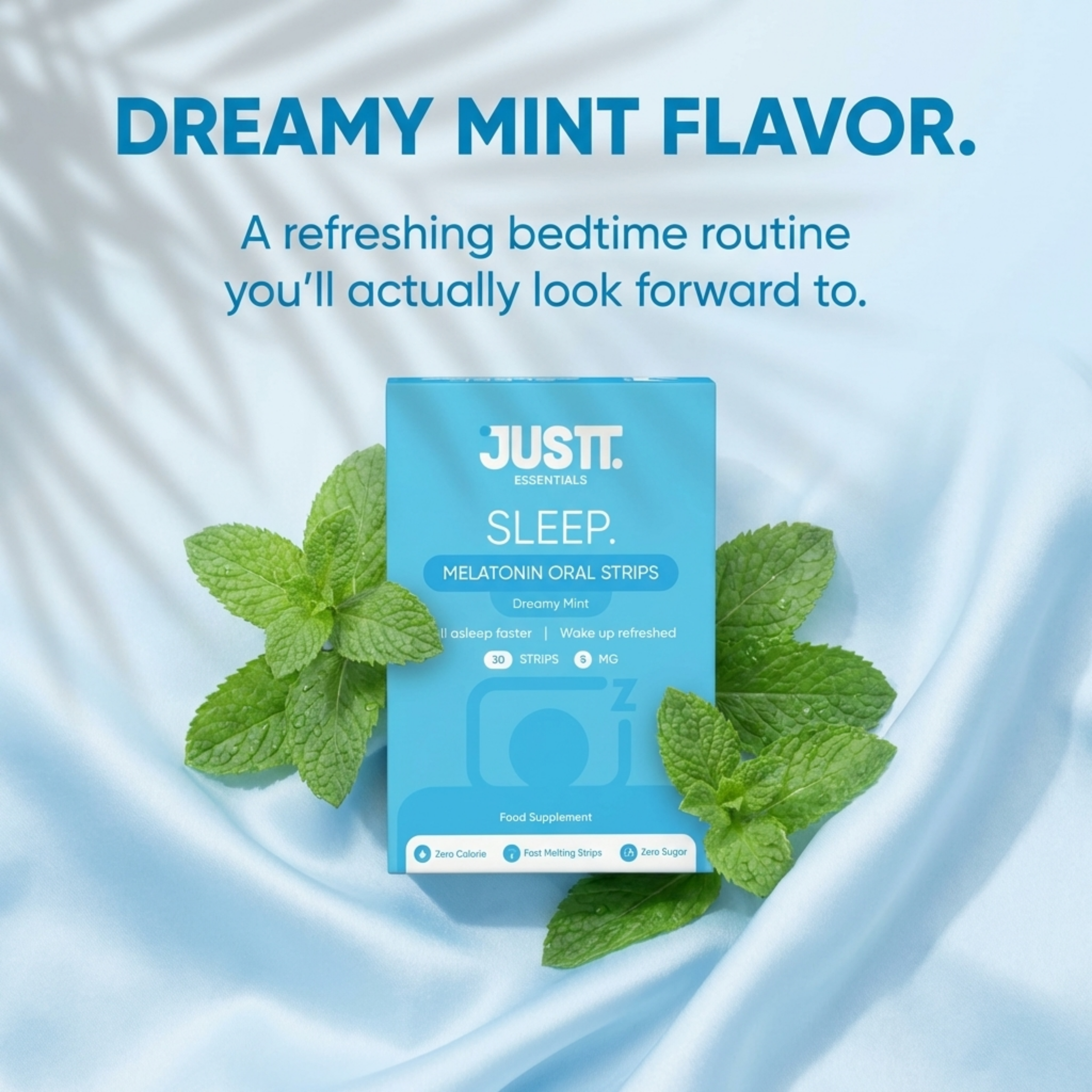 Justt Sleep, Melatonin, Helps improve sleep